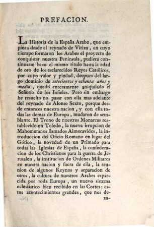 Historia critica de España, y de la cultura Española en todo genero. 12, España Arabe. Libro 1