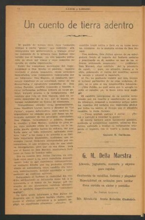 Un cuento de tierra adentro