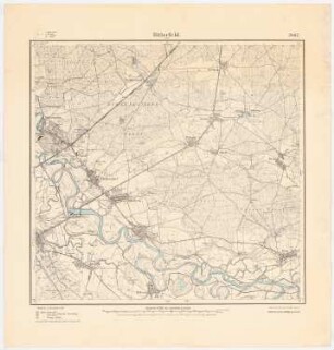 Regionalplanung Bitterfeld-Delitzsch: Planungsunterlage Messtischkarte 1902, Teilblatt 2462 (Bitterfeld-Ost), 1:25000