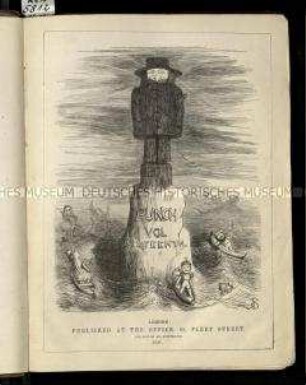 Satirische Zeitschrift "Punch oder The London Charivari. 16. Vol. 1848
