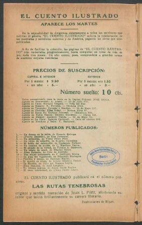 Números publicados