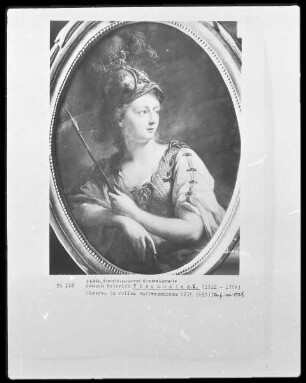 Minerva in vollem Waffenschmuck