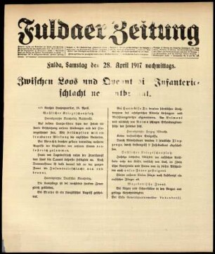Ausgabe vom Samstag, den 28. April 1917.