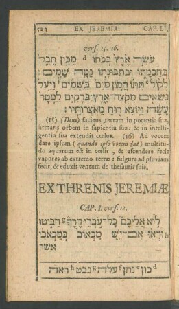 Ex Threnis Jeremiae.