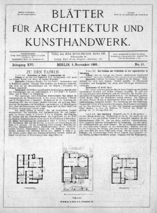 No. 11, 1. November 1903