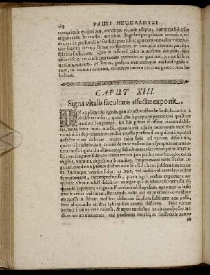 Caput XIII. Signa vitalis facultatis affectæ exponit.