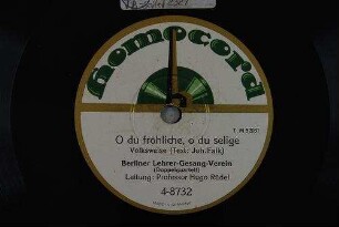 O du fröhliche, o du selige : Volksweise / (Text: Joh. Falk)