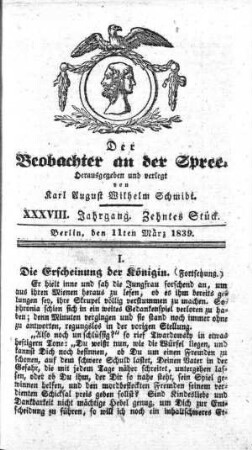 10. Stueck, 11. Maerz 1839