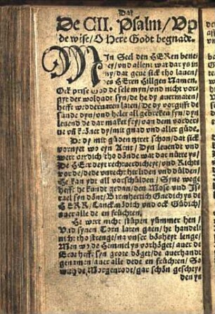 De CII. Psalm / Vpde wise / O here Godt begnade.