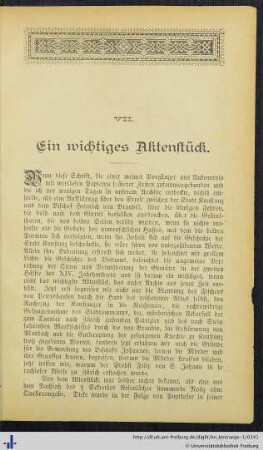 Ein wichtiges Aktenstück.