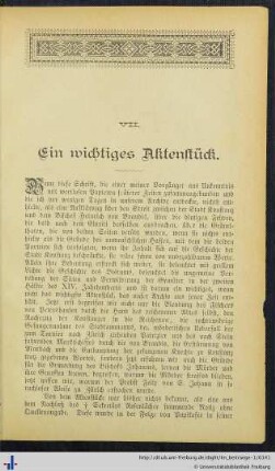Ein wichtiges Aktenstück.