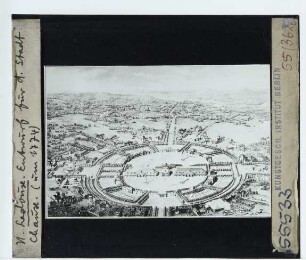 Ledoux, Idealstadt Chaux, Entwurf (Druck)
