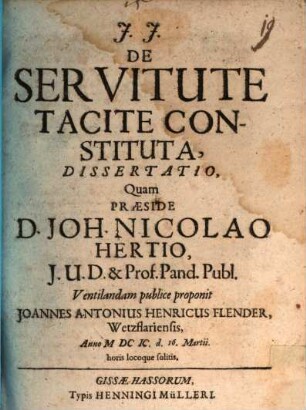 De servitute tacite constituta diss.