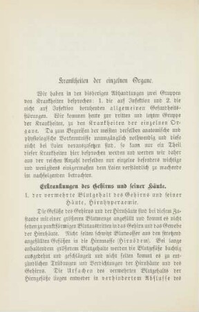 Krankheiten der einzelnen Organe