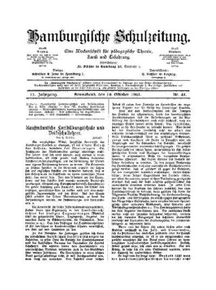 Kaufmännische Fortbildungsschule und Volksschullehrer : (Schluß)