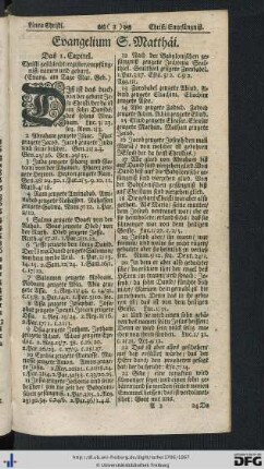 Das Evangelium Sanct Matthäi.