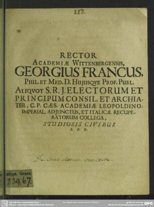 Progr. de oraculorum vanitate