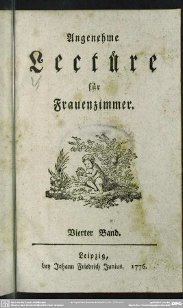4.1776: Angenehme Lectüre für Frauenzimmer