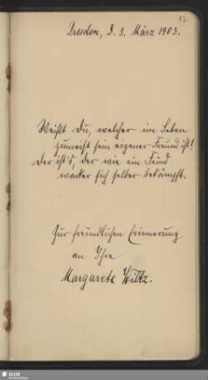 Bl. 17. Wiltz, Margarete