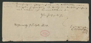 Brief an Karl Moritz von Brühl : 01.09.1824
