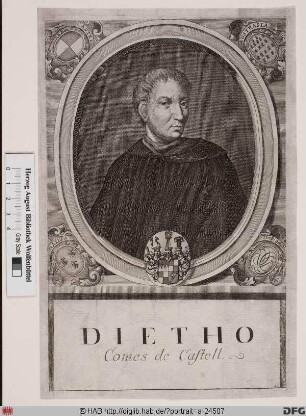 Bildnis Dietho (Theodo), 908-931 Bischof von Würzburg