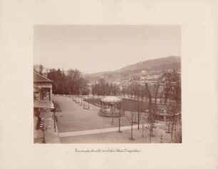 Blick vom Hotel "Maison W. Messner" auf die Promenade in Baden-Baden
