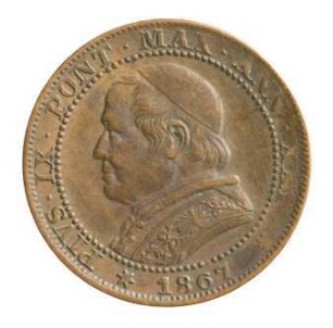 Münze, Soldo, 1867