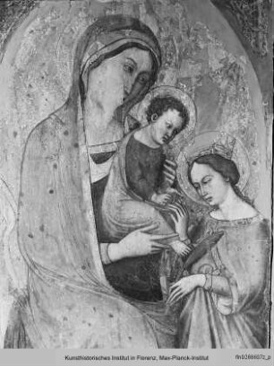 Polyptychon : Mystische Vermählung der heiligen Katharina v. A.