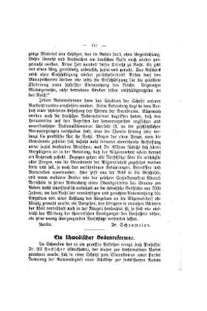 Ein schwedischer Bodenreformer