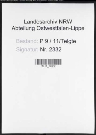 Sterberegister Standesamt Telgte