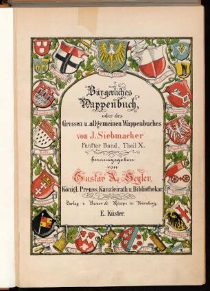 Bd. 5, Abth. 10: Vierzehnhundertundsiebenzig bürgerliche Wappen