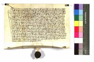 Jörg Weidner von Otterbach bekundet: Er verkaufte um 50 Gulden rheinisch an Hans Müller von Hopfach sein Gütlein zu Ramsbach, an dem ¿ Hermann Buhler Erbrecht hatte (Gült: 4 Scheffel Korn, 2 Scheffel Haber, 1 Pfund Heller "wißgelt", 1 Herbsthuhn, 1 Fastnachtshuhn - Dienst, Hauptrecht).