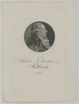 Bildnis des Johann Christian Hellbach