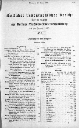 No. 6, 29. Januar 1920