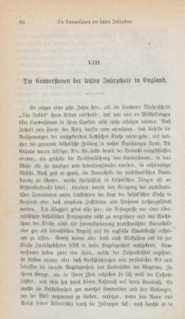 86-99 Die Conversionen der letzten Jahrzehnte in England