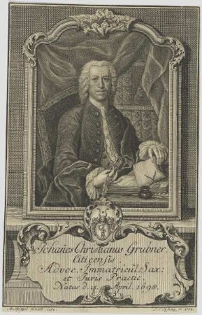 Bildnis des Johanes Christianus Grubner