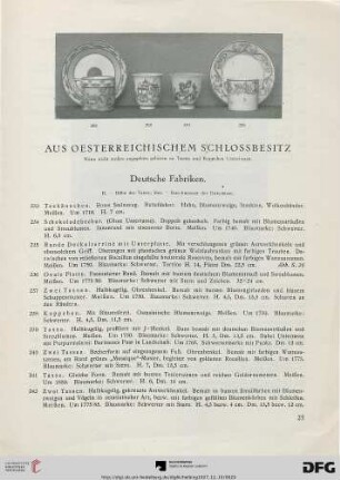 Aus österreichischem Schlossbesitz (Nr. 233-302)