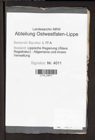 Forsten des Gutsbesitzers v. Kerßenbrock zu Barntrup