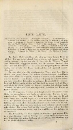 Bericht eines Forschers im tropischen Südafrika : Aus dem Englischen. Nebst 5 Abbildungen in Tondruck, 1 Tafel mit Kupfern und einer Buntdruckkarte.