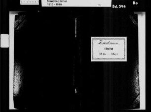 Nußbaum, evangelische Gemeinde: Sterbebuch 1808-1869