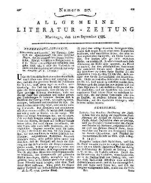 [Wurster, S. F.]: Anleitung zu einer nützlichen und dauerhaften Bienenzucht. Tübingen: Heerbrandt 1786