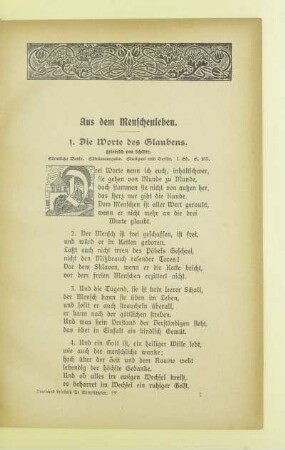 Aus dem Menschenleben