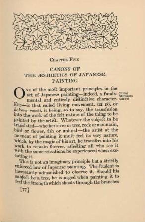 Chapter five. Canons of the aesthetics of Japanese painting