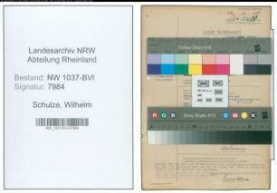 Entnazifizierung Wilhelm Schulze , geb. 26.02.1891 (Arbeiter)