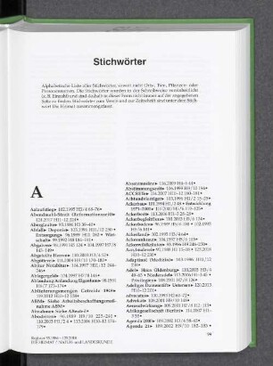 Stichwörter