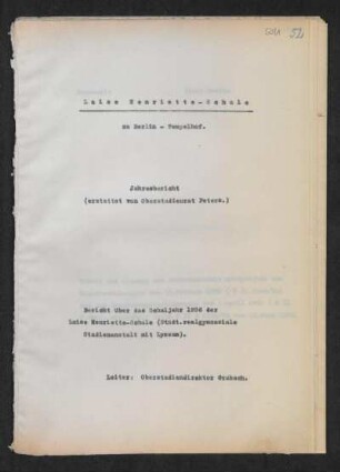 1936/37: Jahresbericht ... - 1936/37