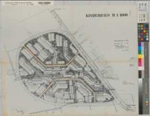 Kinderhaus (Münster) Nordwest Gesamtausbau Teilgebiet E - Ringinneres 1970 1 : 1000 62 x 76 Pause Stadtplanungsamt Münster Regierung Münster Nr. 33995