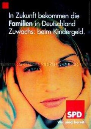 Wahlplakat der SPD zur Bundestagswahl 1998