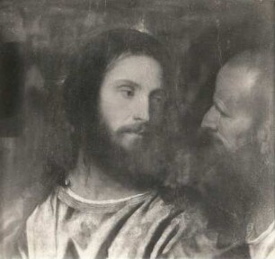 Gemälde "Der Zinsgroschen" (Ausschnitt; um 1516; T. Vecellio; Pappelholz; 75 x 56 cm; Staatliche Kunstsammlungen Dresden (SKD))