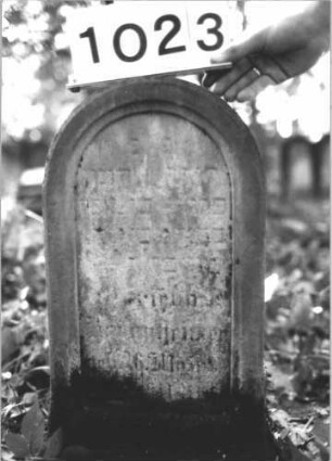 Grabstein 1023 (Detailaufnahme)